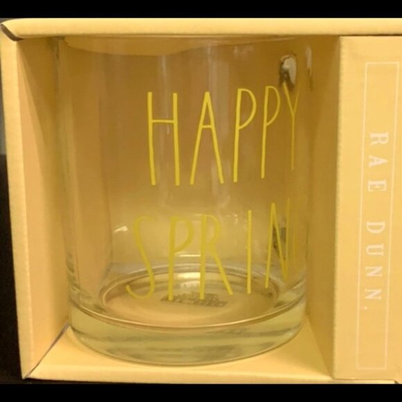RAE  DUNN HAPPY SPRING Glasses NIB - Picture 3 of 4